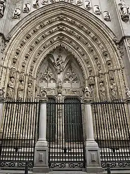 Puerta de los Leones de la Catedral de Toledo.