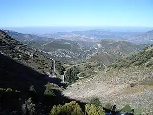 Vista norte desde el puerto de las Palomas.