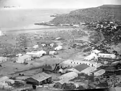 La punta y el pueblo en 1920.