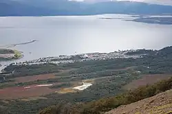 Puerto Williams desde lo alto.