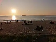 Puesta del sol en Viña del Mar.