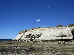 La punta en marea baja.