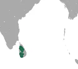 Distribución del langur de cara púrpura