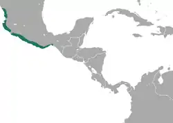 Distribución de la mofeta moteada pigmea