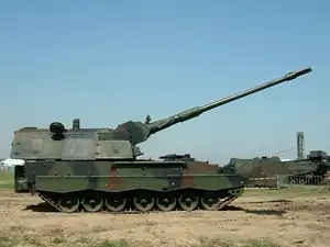 Panzerhaubitze 2000 alemán.