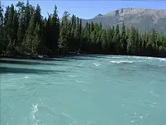 Río Kanas, parte del río Etix hasta el Océano Ártico, vista desde la barca de rafting