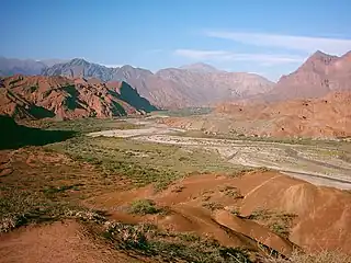 La Quebrada de las Conchas vista desde  Tres Cruces.