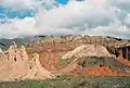 Vista de los cerros en la quebrada