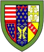 Queens' College heraldic shield