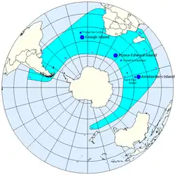 Distribución del león marino subantártico