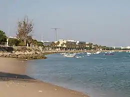 El barrio de Río San Pedro desde la playa