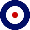 Escarapela de la RAF Type "A" - un ejemplo de una escarapela de la RAF usada en las aeronaves entre 1924 y 1946.