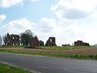 Ruinas del castillo de Radolin.