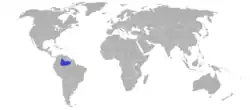 Distribución de la especie