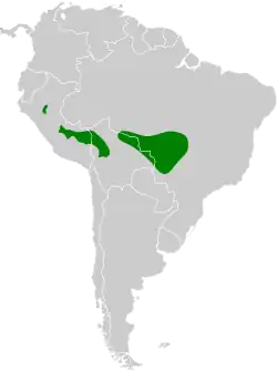 Distribución geográfica del soterillo parloteador.