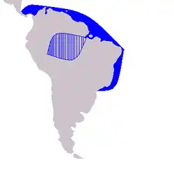 Distribución del delfín costero