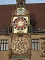 Reloj astronómico del ayuntamiento de Heilbronn en Alemania.