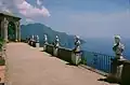Vista desde la Terraza del Infinito de Villa Cimbrone.