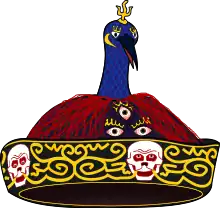 Representación ilustrativa de la Corona de cuervo.