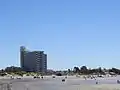 El hotel desde la playa.