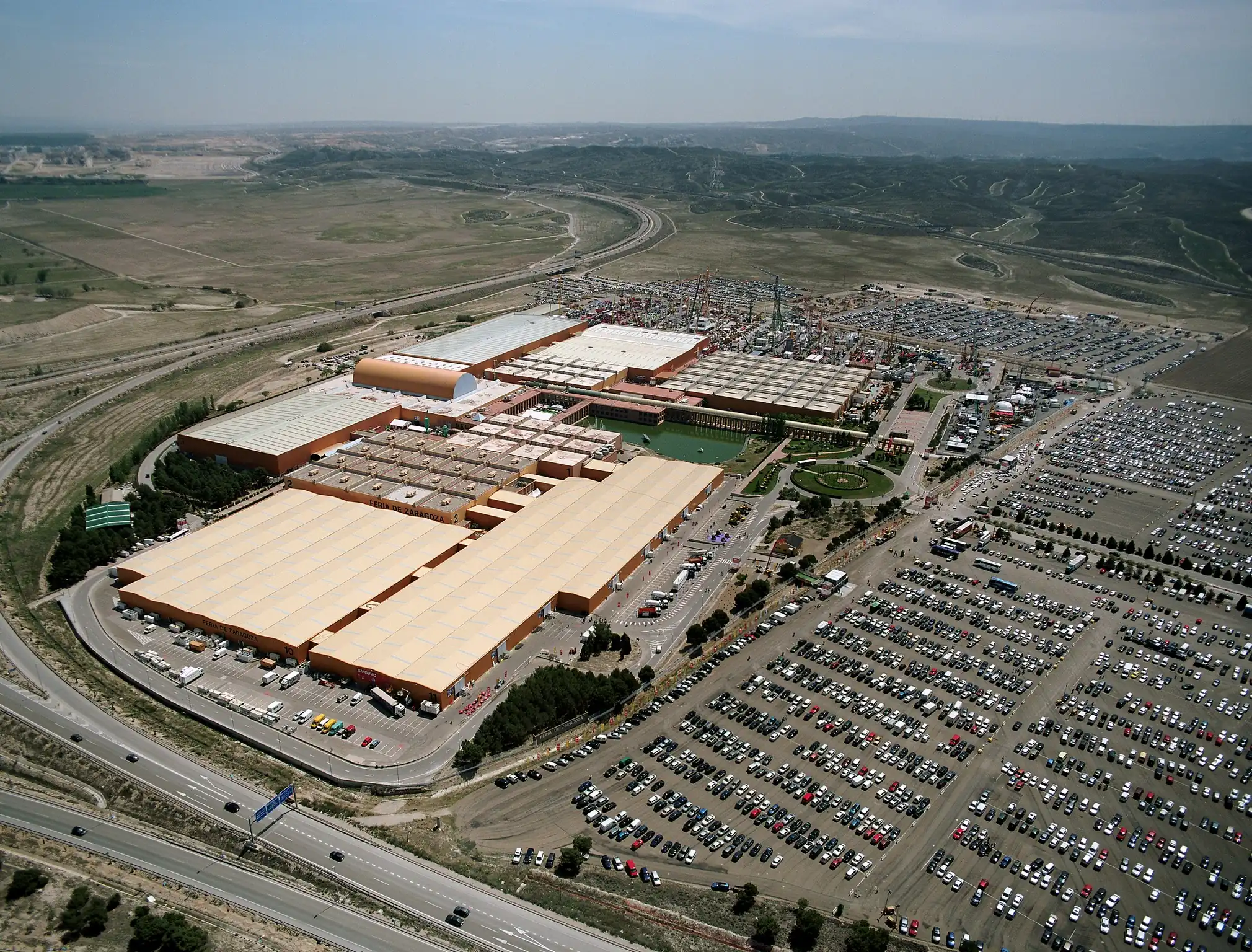 Vista aérea de la Feria de Muestras.