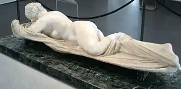 Hermafodita dormido, siglo I, Museo Nazionale Romano, Palazzo Massimo Alle Terme, Roma.