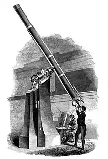 Telescopio de 11 pulgadas "Merz y Mahler" del Observatorio de Cincinnati (1848)