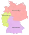 Las Regionalligen de 2008 a 2012.