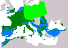 Distribución de Regulus ignicapilla