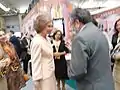 Reina Sofía de España con Javier Villalobos Jaramillo, Valladolid.