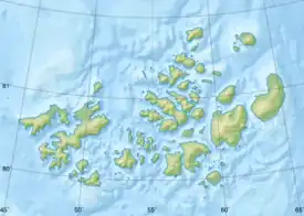 Isla Hooker ubicada en Tierra de Francisco José