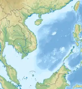 Banco de arena AyunginSecond Thomas Shoal ubicada en Mar de la China Meridional