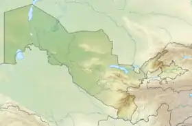 Surjandaria ubicada en Uzbekistán