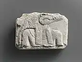 Fragmento de un relieve de Sobek; 400-30 a. C.