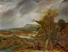 Paisaje de Govert Flinck. Robado en 1990.