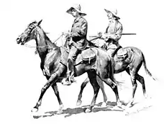 Cowboys a caballo (1895).