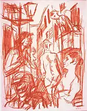 Callejón sin salida (proyecto para Inferno de Strindberg, 1919)
