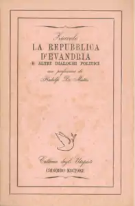 La repubblica d'Evandria (1625) de Ludovico Zuccolo (edición de 1944)