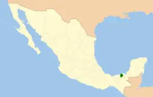 Ubicación de la Reserva en México