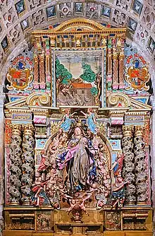 Retablo de la Asunción (Orense), de Mateo de Prado y Bernardo Cabrera (1657-1658).