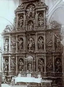 Retablo principal en la Iglesia de San Miguel Arcángel, Peñaranda de Bracamonte