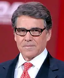 Exgobernador  Rick Perry de TexasRetiro11 de septiembre, 2015(Apoyó a Ted Cruz)