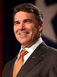 Rick Perry Gobernador de TexasSe retiró de la contienda el 19 de enero de 2012