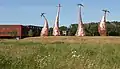 Rijen, la escultura "las Margaritas" diseñada por Paul Veroude