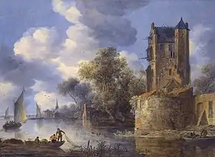 Paisaje fluvial con refuerzo