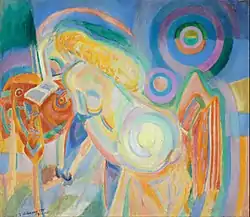 Mujer desnuda leyendo (1920), de Robert Delaunay, Museo de Bellas Artes de Bilbao