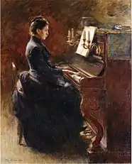 Chica al piano, (ca. 1887).