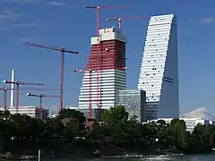 Construcción del Edificio 2 (Bau 2) en junio de 2020