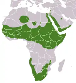 Mapa de distribución