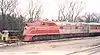 Chicago, Rock Island and Pacific Railroad E6A #630, operated by Midland Railway, at Baldwin City, Kansas on November 28, 2004.